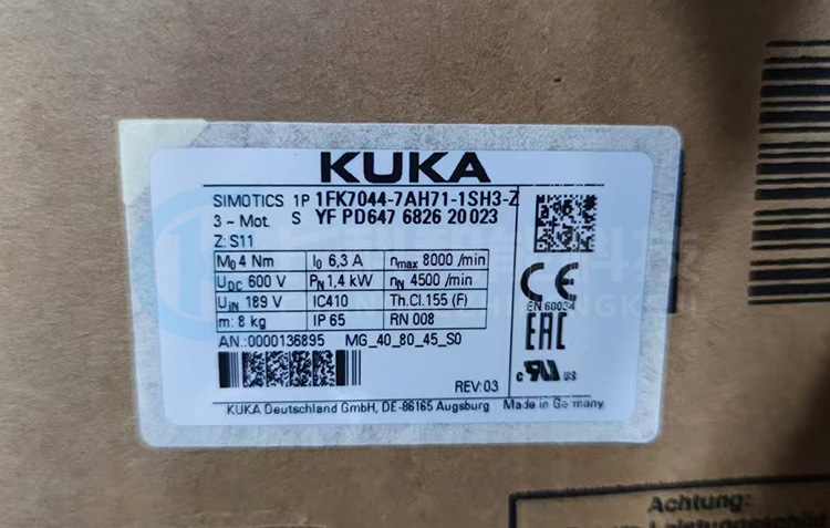 庫卡電機(jī)00-136-895 MG_40_80_45_S0 庫卡電機(jī)00-136-895 MG_40_80_45_S0